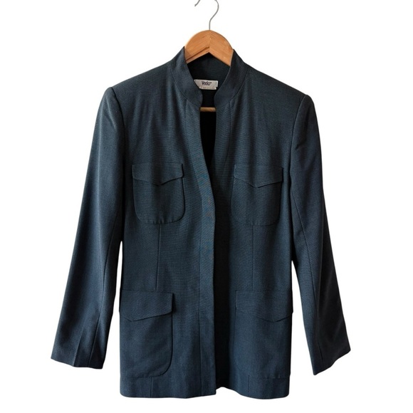 ☀️Vintage Veeko Charcoal Gray Shirt Jacket - Picture 1 of 9